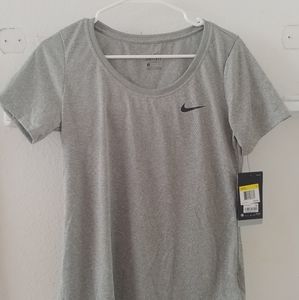 Gray dry fit Nike short sleeve shirt NWT